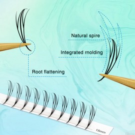Anime Spire Lashes Pyramid Spike Eyelash Premade Fans D Curl Manga Chunk Natural Wispy Lash Extension Feather Shape Comic Individual Lashes by Obeyalash（Anime Fairy)