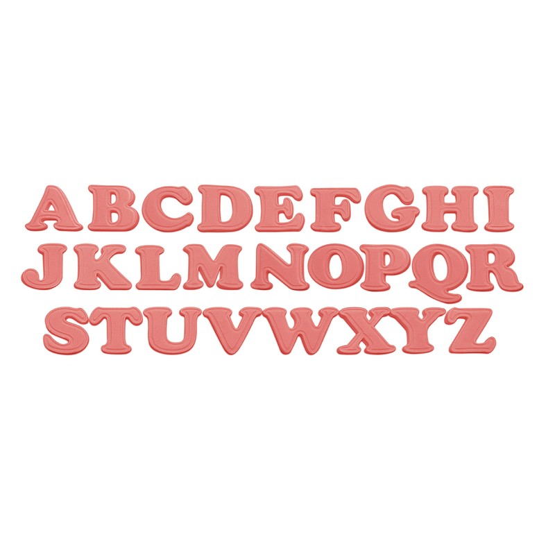 Ateco 5870 Alphabet Fondant Plunger Cutter and Embosser 26-Piece Set,