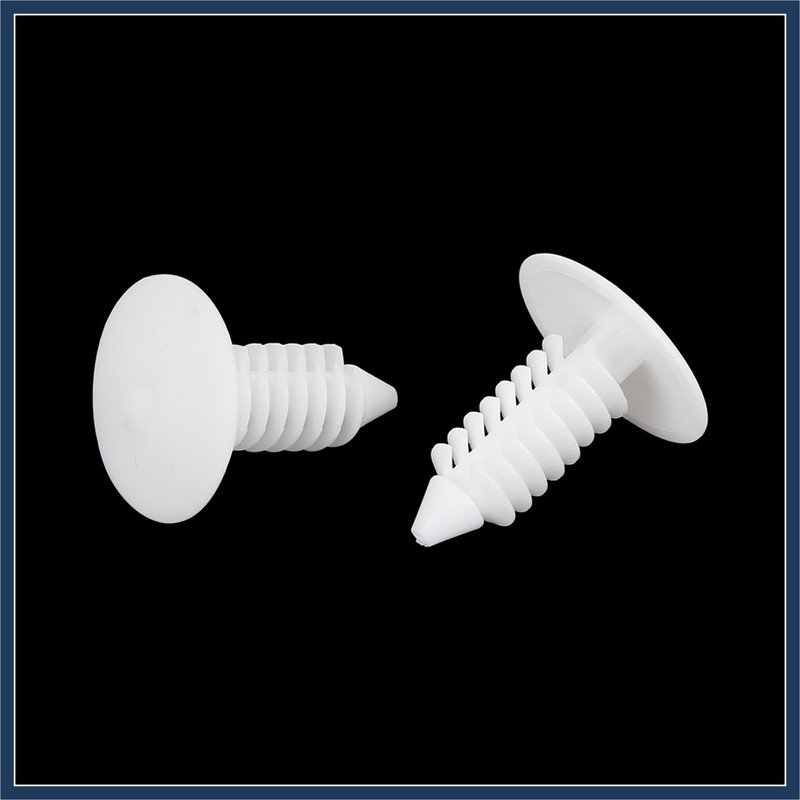 INFINAUTO 40pcs 7mm Hole Dia Plastic Bolt Rivets Bumper Clips