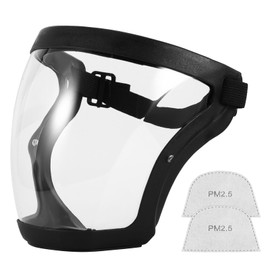 Face Shield - Full Face Super Protective Shields, Unisex Cycling Face Shield with Clear Spray Splash Proof Adjustable& Reusable for Adults Women Men, Super Lightweight, High-Definition, Anti-Fog