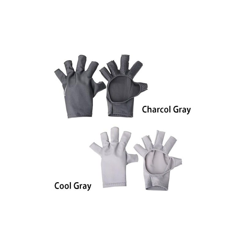 Little Presents G-10 UV Palmless Gloves, Charcoal Grey