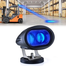 eTzone New Magnets LED Forklift Safety Lights - Blue 20W Backup Lights for Warehouse Pedestrian Warning
