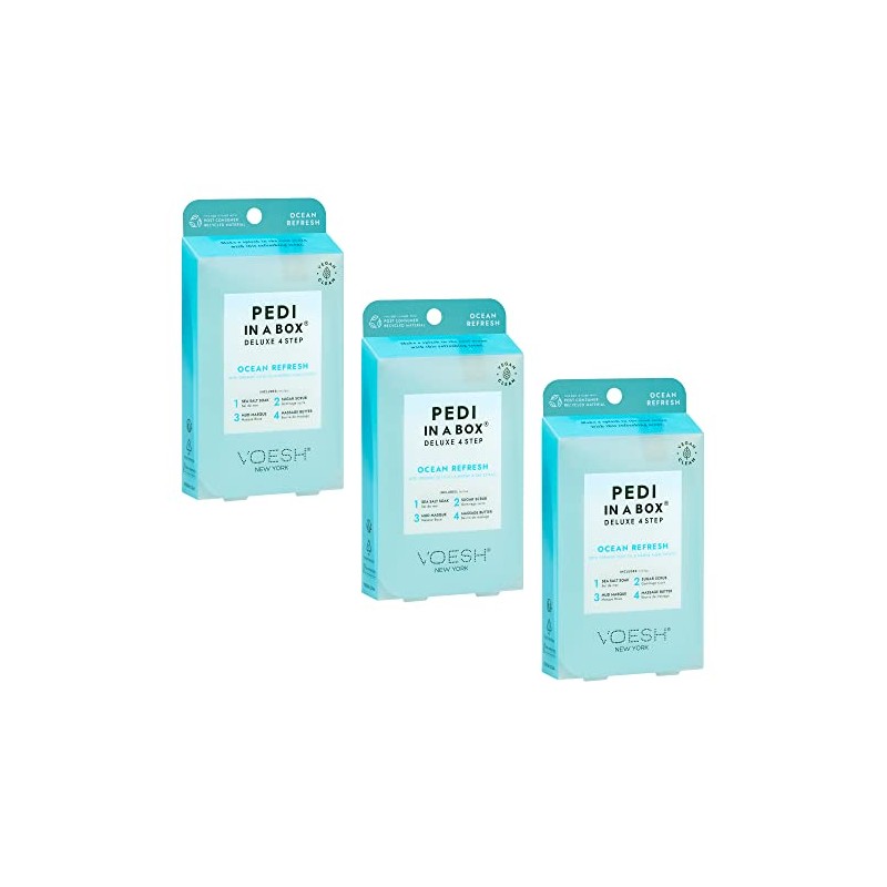 VOESH Pedi in a Box Deluxe 4-Step - Ocean Refresh