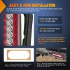Nilight 2PCS 6Inch Oval LED Trailer Tail Lights Red White