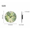 KEEPSUPER Clock Green Palm Tree Leaves Wall Clock 10 Inch