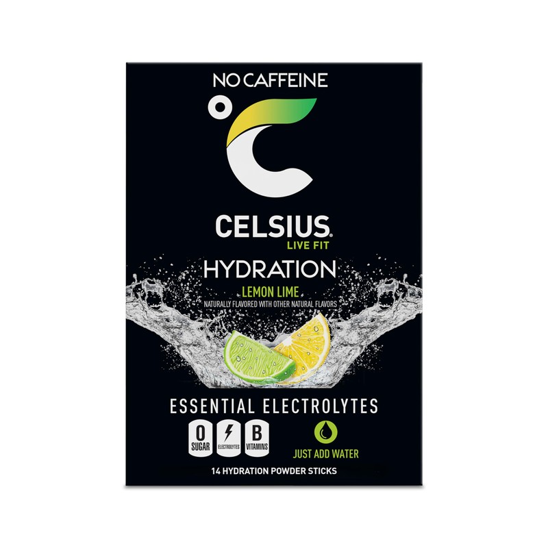 CELSIUS Hydration™ Lemon Lime, Sugar Free Electrolyte Hydration Drink Mix