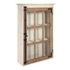 Kate and Laurel Hutchins Decorative Farmhouse Wood Wall Storage Cabinet