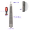 Qlvily 18 Inch Hoof Rasp, Horseshoe File with Rubber Handle,