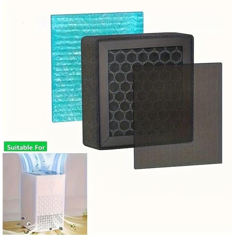 EXECCZO AM120 Air Purifier Replacement Filter, 3-In-1 Activated Carbon Filters