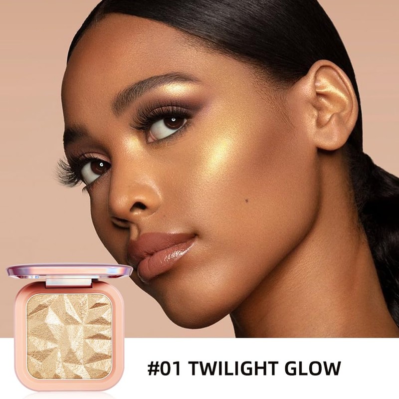 ELESSY Highlighter Makeup Palette,Highlighter Palette Long Lasting Face illuminator Makeup
