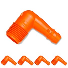 Dawn Industries SW1413-099 3/4" MPT x Swing/Funny Elbow, KwikAdapt Made in The USA (5pc)