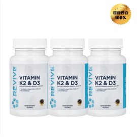 2+1 Revive Vitamin K2 D3 capsules 60 tablets, 3 pcs / 2+1 리바이브 비타민K2 D3 캡슐 60정, 3개
