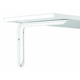 Knape & Vogt John Sterling Magnum Style Decorative Shelf Bracket, 12-inch, Warm White, RP-0099-12WT
