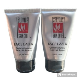Serious Skincare Lot of 2 SERIOUS SKIN CARE FACE LASER GENTLE HAIR REMOVER FOR FACE SEALED