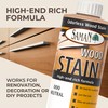 SamaN Interior Water Based Wood Stain - Natural Stain for