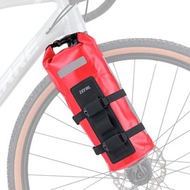 ZEFAL Fork Bags Bicycle Dry Bag 4L + Z Adventure Cage - Bicycle Bags for Pannier Rack or Fork - Bicycle Bag Waterproof - Bike Packing Bags - Bicycle Accessories Gravel Bike