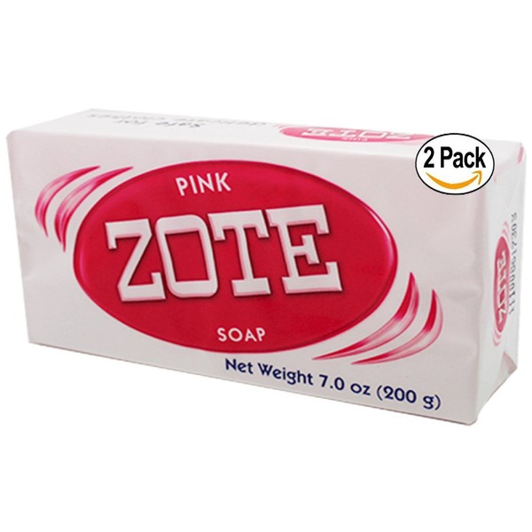 Zote Laundry Soap Bar Pink 7oz 2-Pack