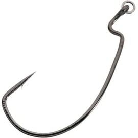 Gamakatsu 74414R Super Line EWG Ring Hooks (4 Pack), Size 4/0, Black
