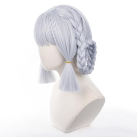 Ayaka Kamisato Ayaka Cosplay Wig, Haragami Genshin Wig, Heat Resistant Wig, School Festival, Cultural Festival, Disguise, Wig Net Included, Cosplay Accessory Cosplay Wig