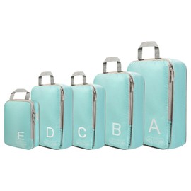 Compression Packing Cubes for Travell Fabric Packing Cubes with Smooth Zippers, Space-Saving Compression Bags for Travell, Luggage Organizers for Clothes, Shoes, and Accessories