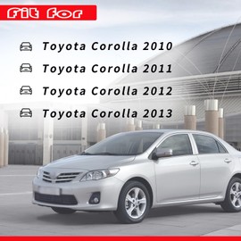 Getfarway Left & Right Lower Side Central Dashboard Cover Strip Trim 55432-02220 55433-02140 Compatible with Toyota Corolla 2010 2011 2012 2013 Dash Board Panel Strips