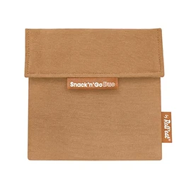 Roll'eat - Snack'n'Go Nature - Organic and Reusable Snack Bag Without BPA (brown2)