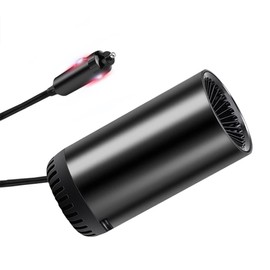 Baceyong 150 W 24 V Auto-Heizlüfter, tragbarer Auto-Windschutzscheiben-Entfroster, Stecker in Zigarettenanzünder, mit Saugerhalterung, natürlicher Wind und warmer Wind
