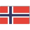 Norwegian Flag Car Magnet, Red White Blue, Vinyl, Weather Resistant,