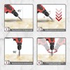 NACX 10mm Dry Diamond Drill Bits, 1/4 Hex Shank Brazed