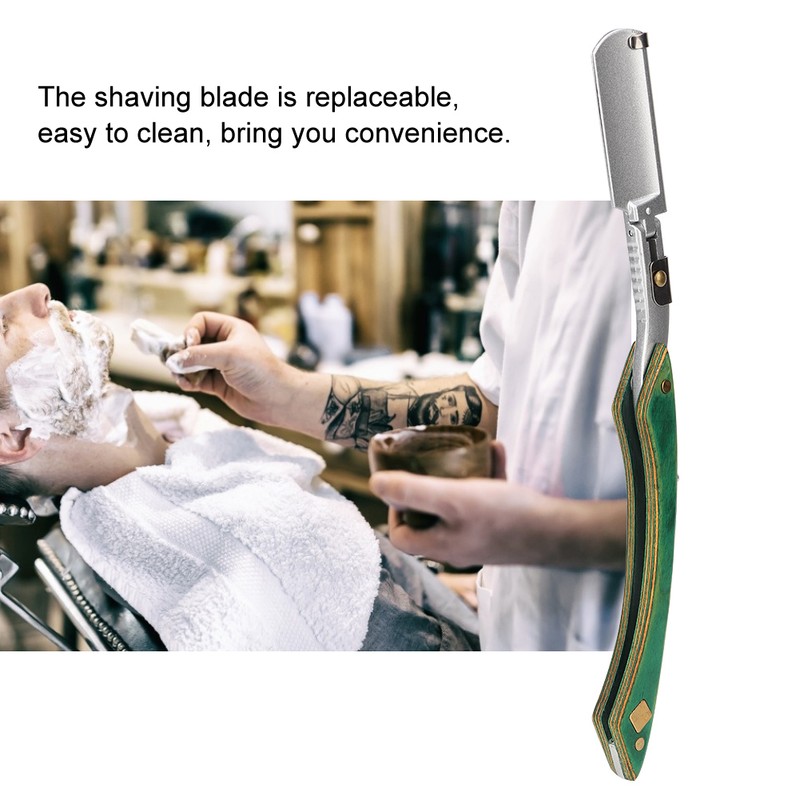 Manual Beard Shaver Holder Blade Classic Folding Face Grooming Hair