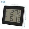 Indoor Room Digital Temperture Thermometer Humidity Humidometer Hygrothermograph (Black)