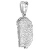 Sterling Silver Jesus Pendant Hollow Italy 3/4 inch (19 mm)