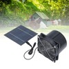 BONKZEBU Solar Powered Exhaust Vent Fan, Professional Efficient Solar Powered