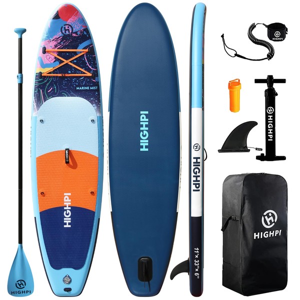 Highpi 11ft Inflatable Stand Up Paddle Board for Youth and