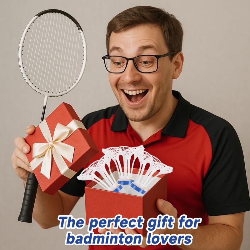 ZPSCXQ Shuttlecocks Badminton, 12 Pack White Wind-Resistant Shuttlecocks for Outdoor