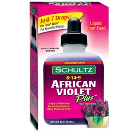 Schultz African Violet Plus Alimento vegetal 8-14-9, 4 onzas líquidas 1061