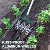 BARAYSTUS Rotary Cultivator Garden Rotary Tiller Adjustable Stainless Steel Poles