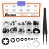 Rustark 208Pcs M2-M12 9 Sizes Internal Tooth Star Lock Washers