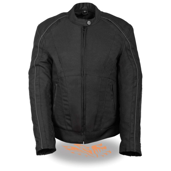 Milwaukee Performance SH1954 Women's Black Textile Jacket with Stud and Wings Detailing - 3X-Large