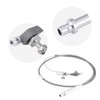Keenso Th350 Kickdown Cable, Silver Stainless Steel Braided Kickdown Cable