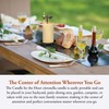 Candle by the Hour 48-Hour Tall Candle, Eco-friendly Natural Beeswax