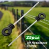 25PCS Straight Electric Fencing Insulators Ring Insulator Long Arm Multi