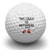 Second Ave Pack of 3 Joke Funny Golf Balls This
