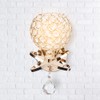 Round Wall Lamp Crystal Lamp E14 Lamp Holder for Home