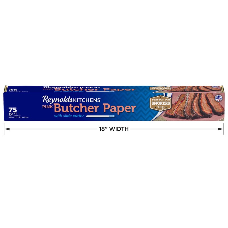 Reynolds Kitchens Butcher Paper for Smoking Meat with Slide Cutter,