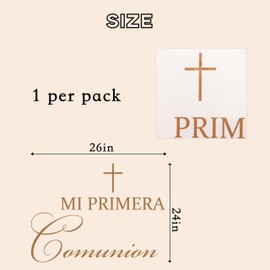 Caption God Bless Decal - Golden Baptism First Communion Party Decorations, God Bless Baptism Balloon Arch Decal for Boys Girls