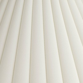 Lamp Shade 6.75" Top x 20.75" Bottom x 10.5" High x 12.5" Slant, 6" Diameter Inside Top x 19.25" Inside Bottom, Large Round Antique White Empire Fabric Box Pleat Spider Harp Finial - Springcrest