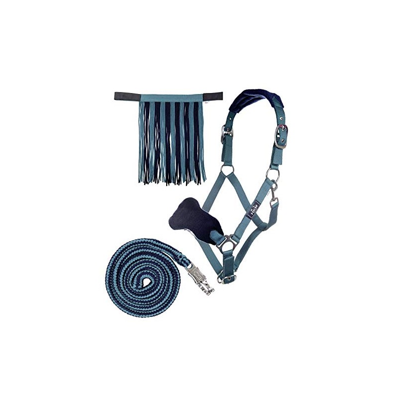 HKM 10734 Halter Set with Fly Fringe Knitted 180 cm