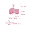 Dalber 61337S E27 Children's Bedroom Pendant Light Ceiling Light Children's