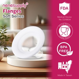 Nenesupply SoftFit 24mm Breastshields Compatible with Breastpump Not Original Pump Parts. Replace Personalfit Breastshield Work with Pump in Style Maxflow Symphony Harmony Pump Parts 24mm Soft Flange